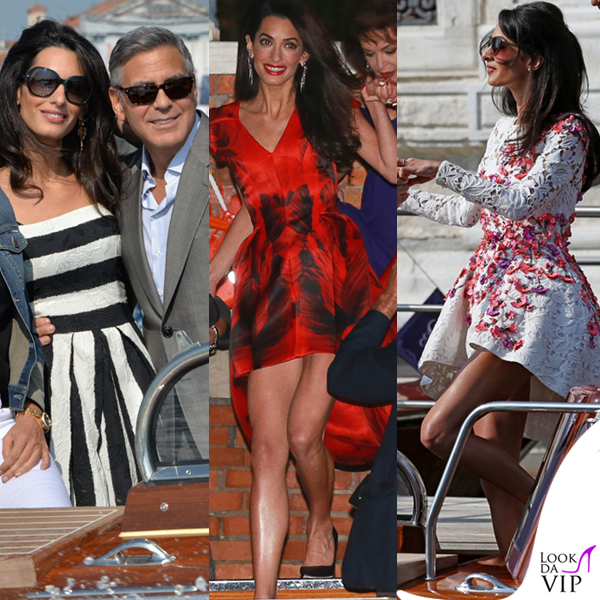 Amal Alamuddin abito Dolce&Gabbana abito Alexander McQueen abito Giambattista Valli Couture Venezia Clooney Wedding
