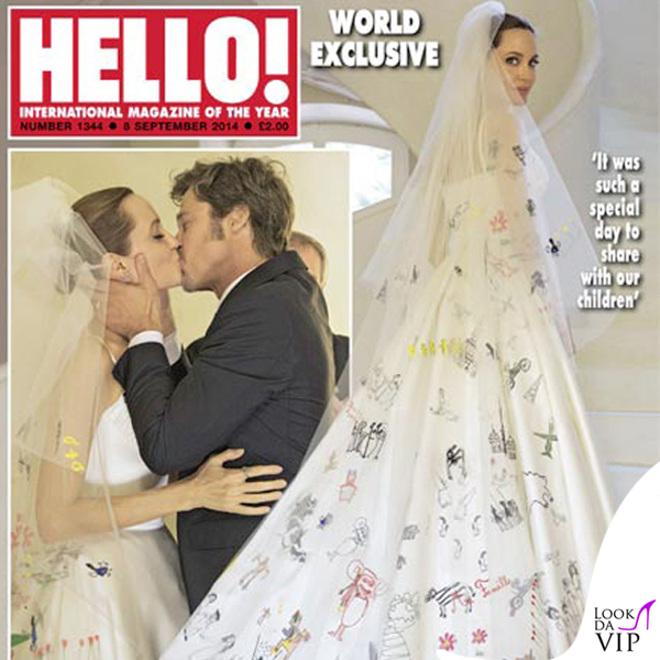Gli abiti di nozze di Pitt e Jolie