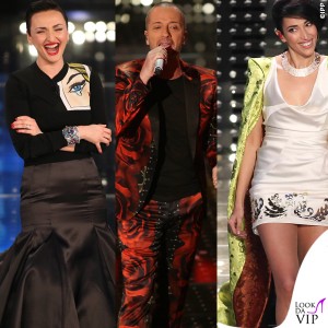 Sanremo 2015 3 serata Arisa abito Daniele Carlotta Raf abito John Richmond Nina Zilli abito Vivienne Westwood