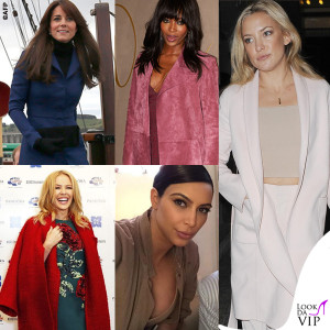Kate Middleton Naomi Campbell Kate Hudson Kim Kardashian Kylie Minogue cappotto