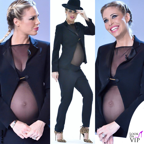 Ilary Blasi ultima puntata Le Iene giacca Federica Pittaluga pantaloni Francesco P Salerno scarpe Brian Atwood