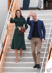 Kate e William all'arrivo a Kelowna