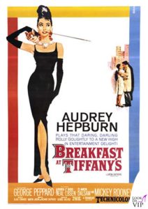 La locandina del film "Colazione da Tiffany"