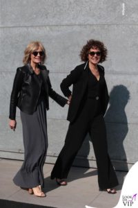 Isabella Ferrari e Valeria Golino, da Armani
