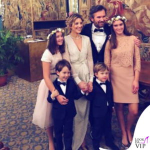 la famiglia Cracco al completo