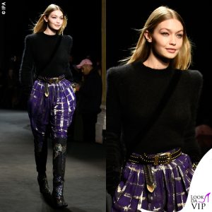 Gigi Hadid sfila per Alberta Ferretti FW 18-19