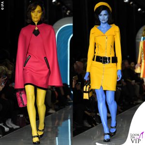 due outfit particolari di  Moschino FW 18-19