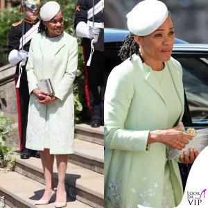 Doria Ragland in Oscar De La Renta, cappello Stephen Jones