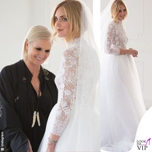 La sposa con la stilista Maria Grazia Chiuri