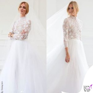 Il primo abito da sposa Dior di Chiara Ferragni