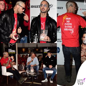 Fabrizio Corona presentazione Non mi avete fatto niente outfit Adalet 9