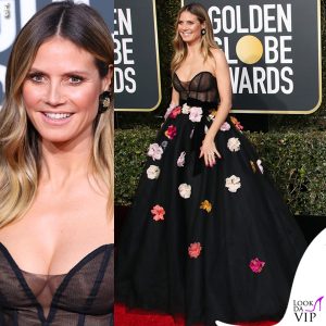 Heidi Klum in Monique Lhuillier