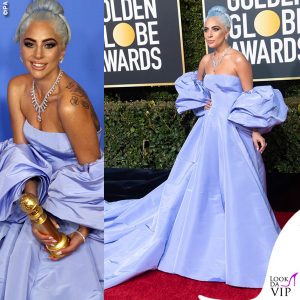 Lady Gaga in Valentino Haute Couture e platform Giuseppe Zanotti