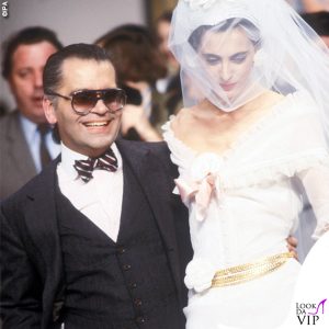 con Ines de la Fressange, sfilata Chanel 1984