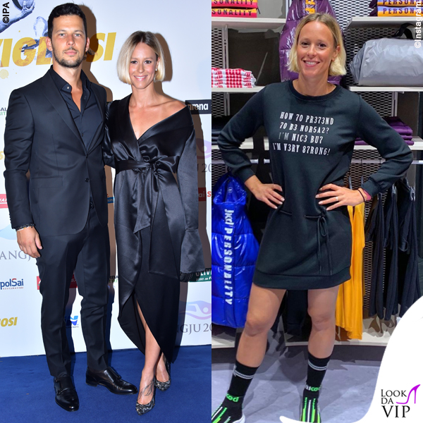 Federica Pellegrini Matteo Giunta Gala Meravigliosi outfit Jaked