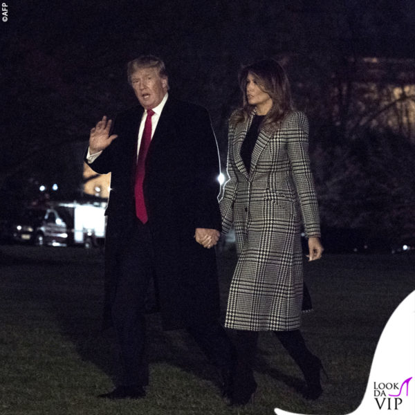 Donald e Melania Trump rientrano a Washington