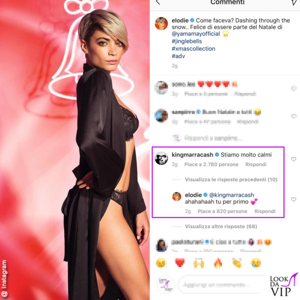 Su Instagram Marracash fa la parte del fidanzato geloso
