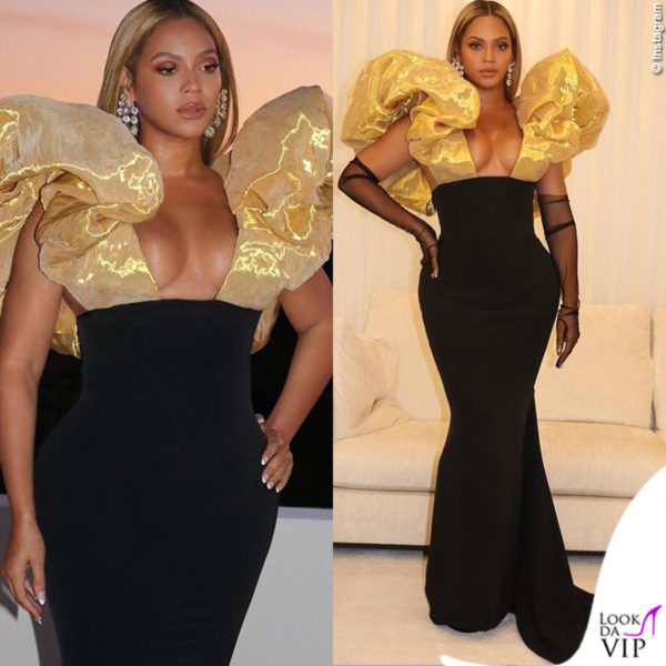 Ai Goldend Globe 2020 Beyoncé ha rubato la scena con un sontuoso abito su misura Schiaparelli