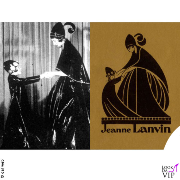Il primo logo Lanvin, creato da Paul Iribe. Rappresenta Jeanne e la figlia