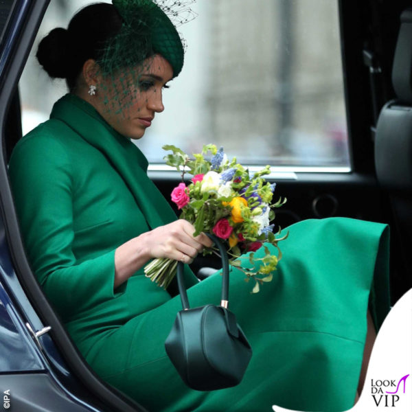 Verde anche per Meghan Markle in occasione dell'ultimo impegno in veste di senior royal
