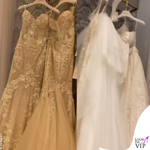 Elettra Lamborghini mostra su Instagram alcuni dei modelli dell'atelier: quale avrà scelto?
