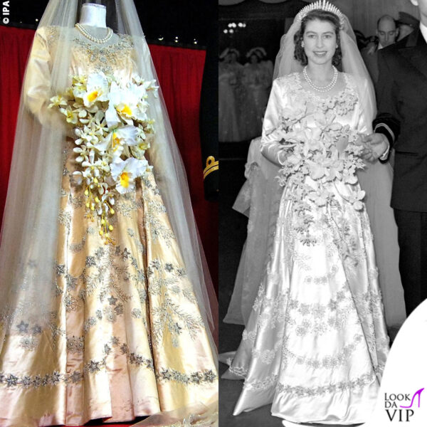 L'abito da sposa della Regina Elisabetta è stato realizzato da Sir Norman Hartnell 