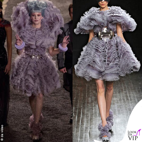 Effie Trinket  sempre in Alexandre McQueen