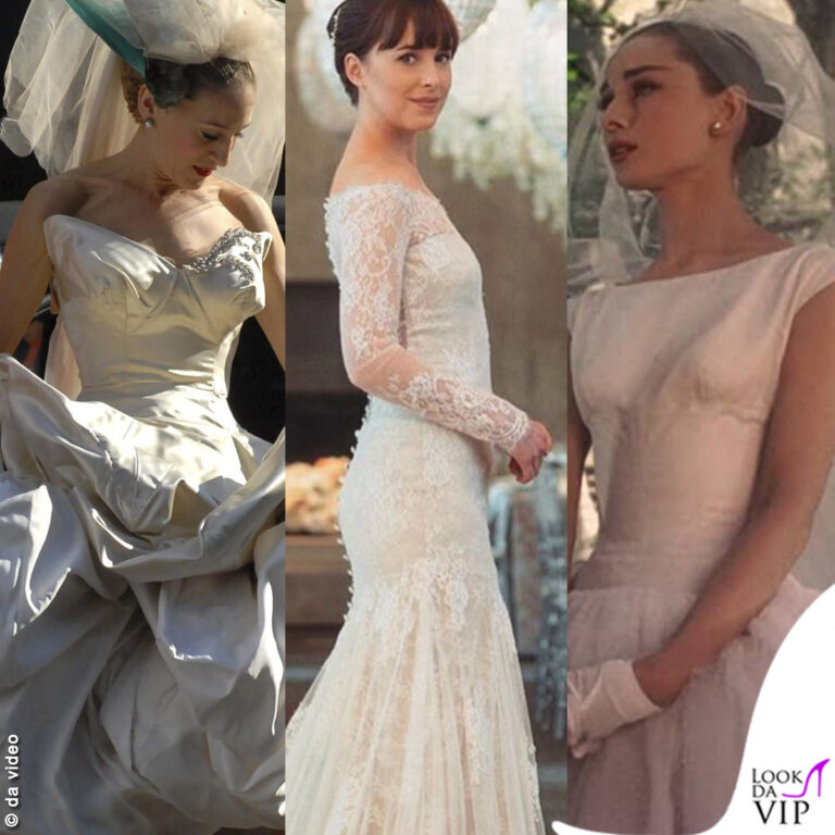 sarah jessica parker dakota johnson audrey hepburn abito da sposa