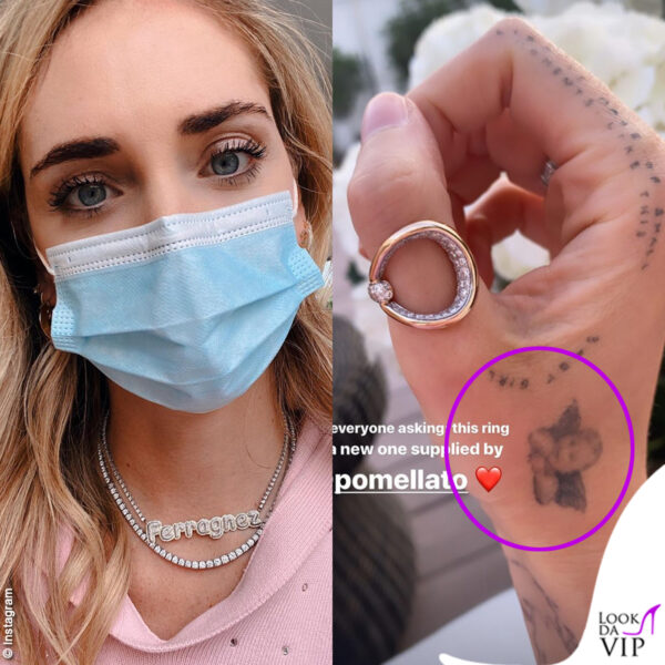 La Ferragni ha una passione per i tattoo: l'angioletto è dedicato al piccolo Leo. Attendiamo il prossimo, dedicato alla sorellina
