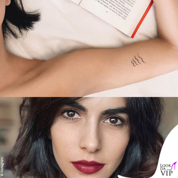 Rocio Munoz Morales ha impresso sulla pelle un tatuaggio con quattro gabbiani: è la famiglia che ha formato con Raul Bova