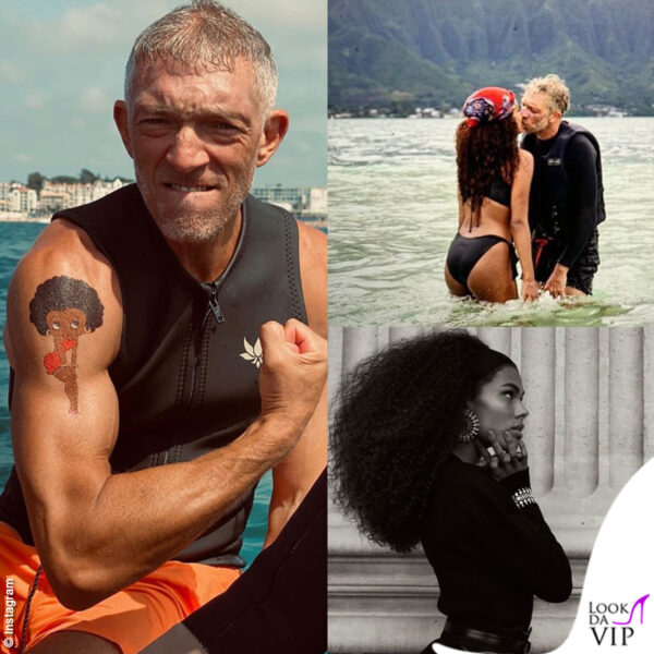 Vincent Cassel ha scelto un ironico tattoo con Betty Boop in versione afro: simboleggia la moglie Tina Kunakey