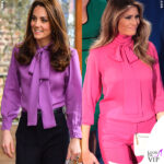 kate middleton con la camicia pussy bow di gucci
