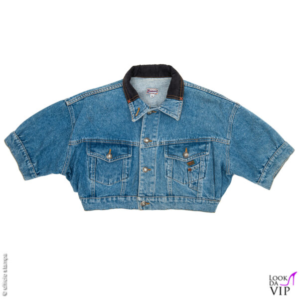 giubbotto jeans "cropped" Fiorucci