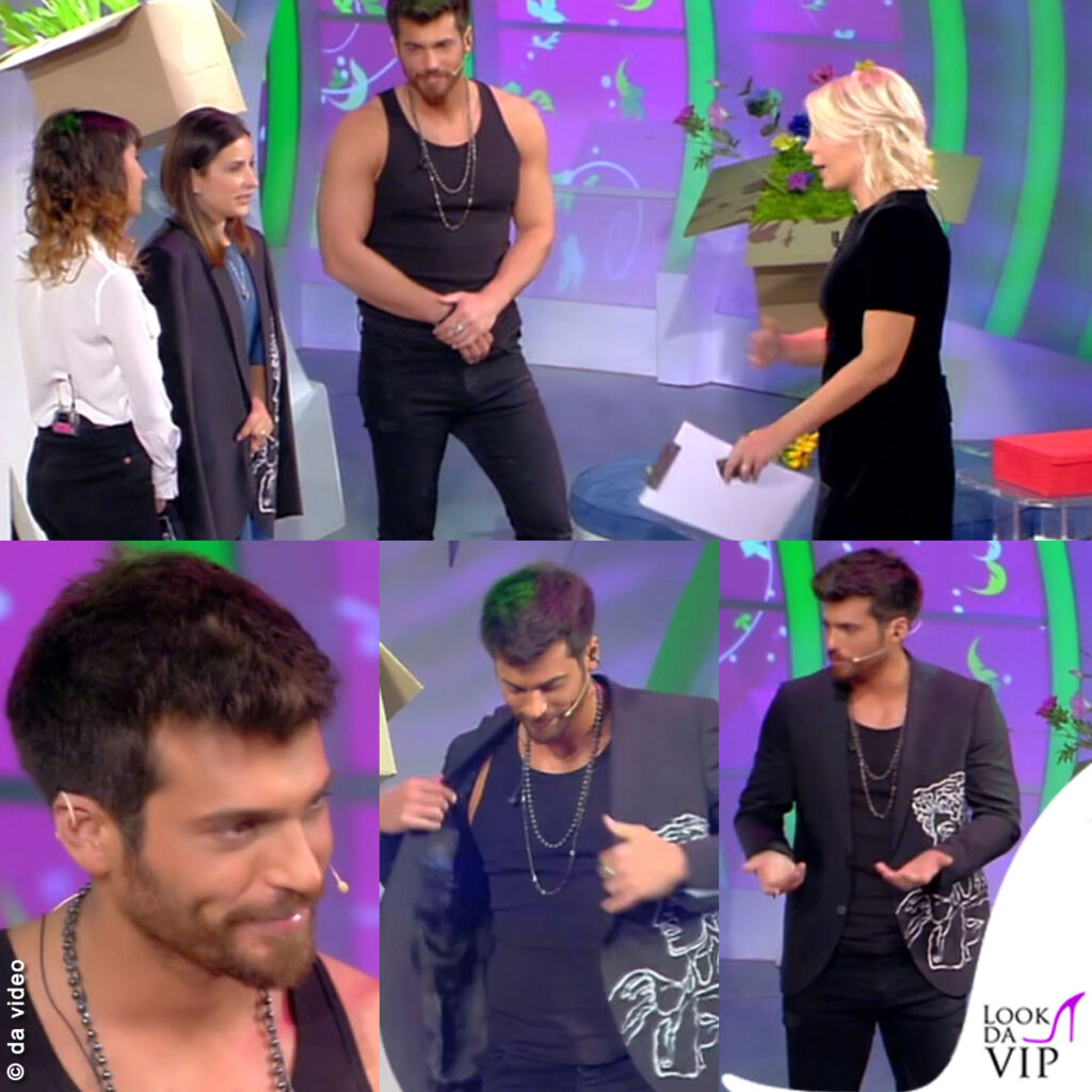 Can Yaman a C'è posta per te con una giacca Ilker Biligi