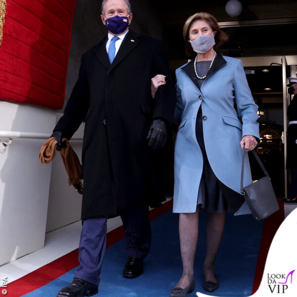 I Bush hanno sfoggiato la tonalità azzurra sui loro outfit