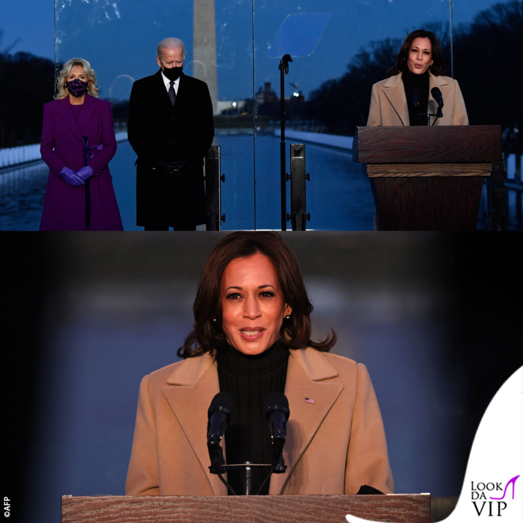 kamala harris lancia messaggi attraverso i look
