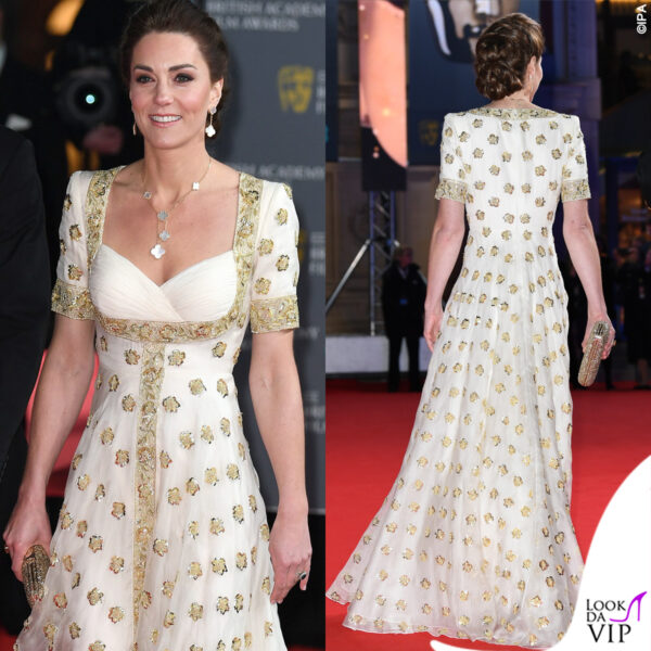 a febbraio ai Bafta Awards con un abito riciclato 