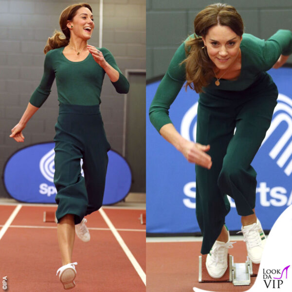Gara di corsa per Kate, sporty-chic a fine febbraio in occasione di un evento sportivo 