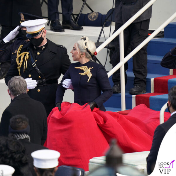 L'ingresso trionfale di Lady Gaga a Capitol Hill