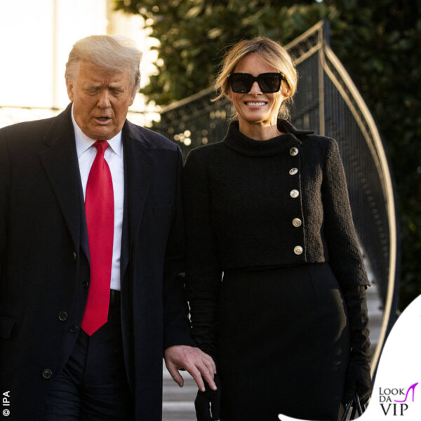 Melania ha concesso ai fotografi grandi sorrisi
