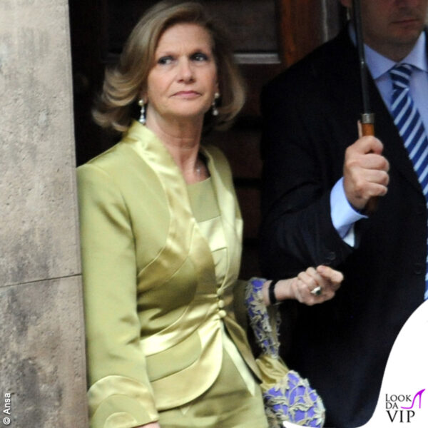 Serena Draghi al matrimonio del figlio Giacomo, nel 2011