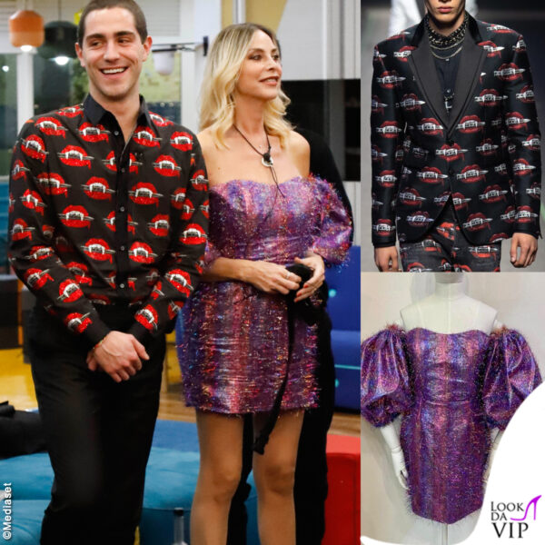 Per la 31ma puntata in Philipp Plein, Stefania Orlando con un abito Ivan Iaboni