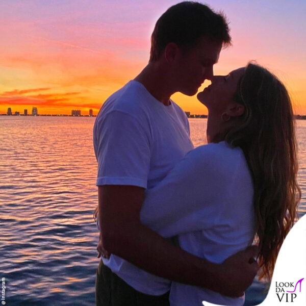 un dolce scatto della coppia postato da Gisele qualche giorno prima della finale