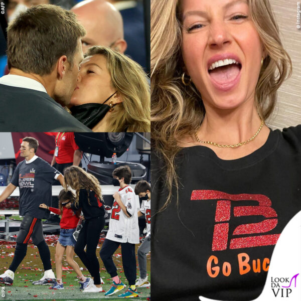 gisele bundchen fa il tifo per tom brady al super bowl