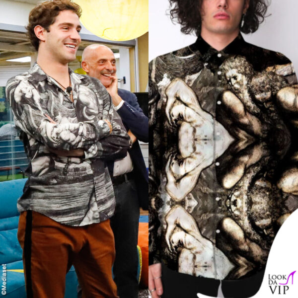 Per la 15 puntata una camicia Benevierre con disegni anatomici