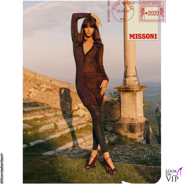 nella campagna pubblicitaria di Missoni