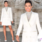 2020 Caterina Balivo in Laura Biagiotti alla sfilata ss2021