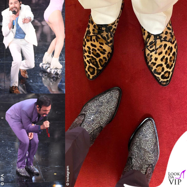 Le estrose scarpe Dolce&Gabbana di Colapesce e Dimartino spiccano sul palco dell'Ariston
