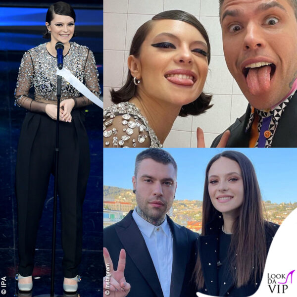 Francesca Michielin sfoggia a Sanremo i capelli corti. Erano lunghissimi fino al giorno prima! (outfit Miu Miu) 