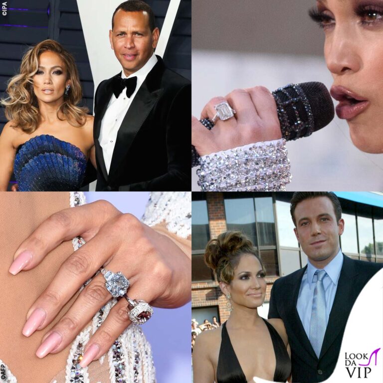 i cinque anelli di fidanzamento di jennifer lopez